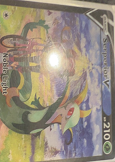 2021 Pokémon V Noble Light Serperior V #210 — front