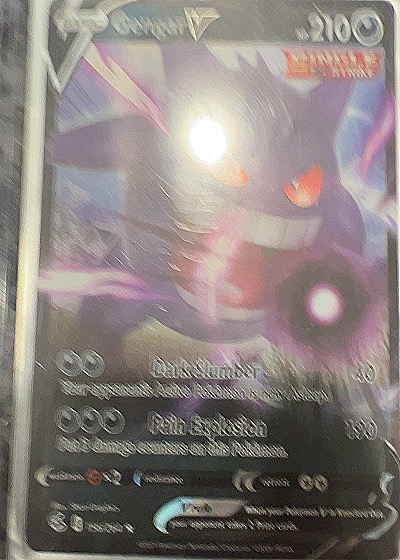 2021 Pokémon Fusion Strike #156 Gengar V — front