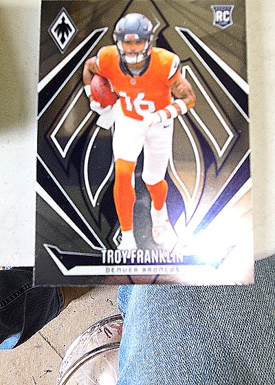 2024 Panini Phoenix Troy Franklin Rookie Denver Broncos — front