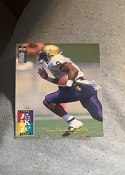 1995 Upper Deck Collector's Choice Napoleon Kaufman Rookie Card — front