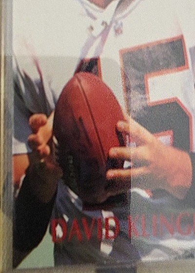1991 Pro Set #5 David Klingler — front
