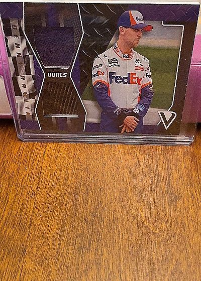 2019 Panini Victory Lane Dual Swatches Denny Hamlin #DS-DH — front