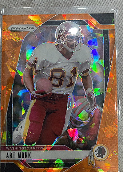 2024 Panini Prizm Art Monk Orange Lazer Prizm Washington Redskins — front