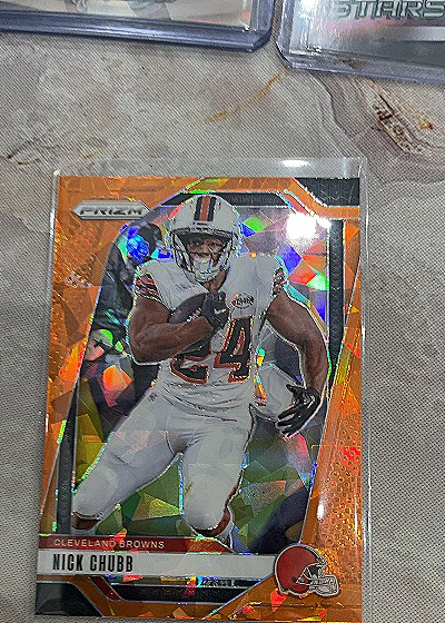 2024 Panini Prizm Nick Chubb Orange Ice — front