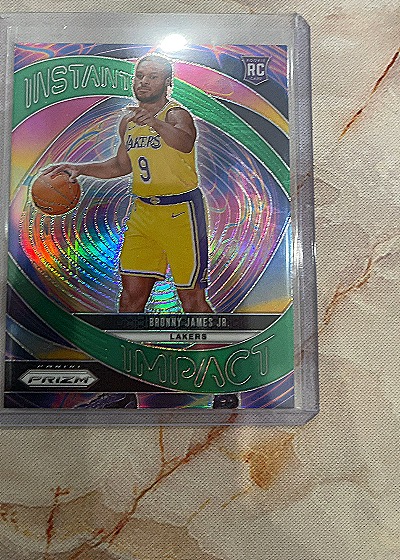 2024-25 Panini Prizm Instant Impact #7 Bronny James Jr. — front