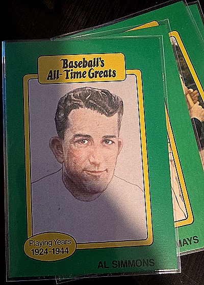 1987 Hygrade Baseball's All-Time Greats Al Simmons — front