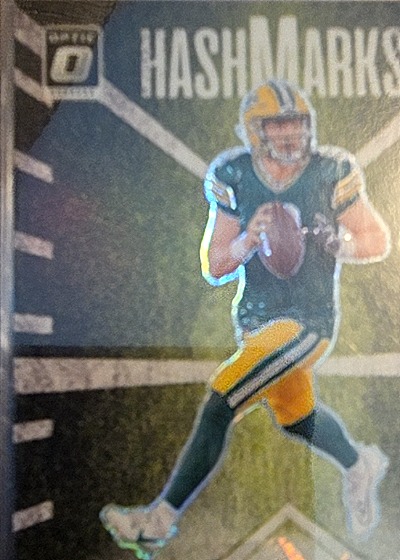2021 Donruss Optic Aaron Rodgers Hashmarks — front
