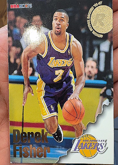 1996-97 NBA Hoops #287 Derek Fisher — front