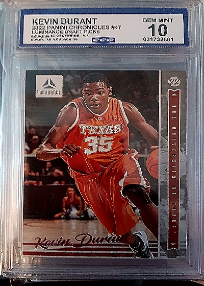 2022 Panini Chronicles Draft Picks Luminance #47 Kevin Durant — front
