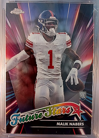 2024 Topps Chrome #FS-9 Malik Nabers Future Stars Rookie — front