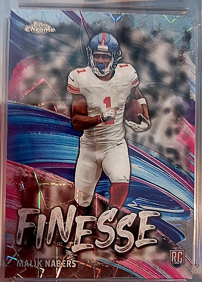 2024 Topps Chrome #F-6 Malik Nabers Finesse — front