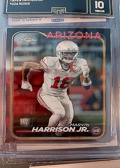 2024 Topps Chrome #204 Marvin Harrison Jr. Rookie — front