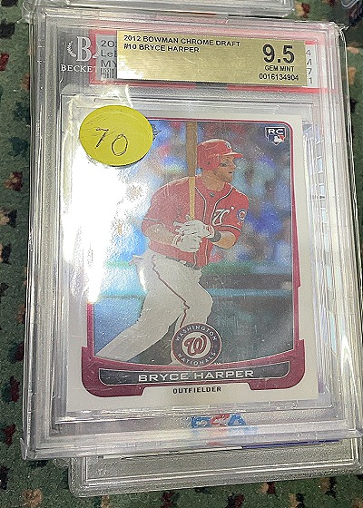 2012 Bowman Chrome Draft #10 Bryce Harper — front