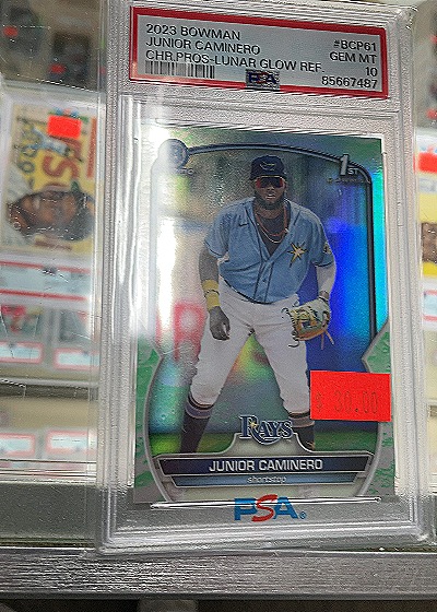 2023 Bowman Chrome #BCP61 Junior Caminero — front