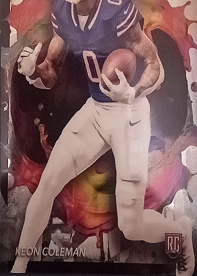 2024 Topps Finest Keon Coleman Rookie Card — front