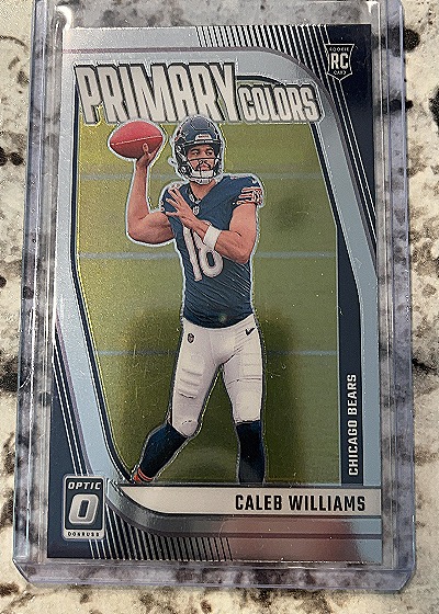 2024 Donruss Optic Caleb Williams Primary Colors Rookie Card — front