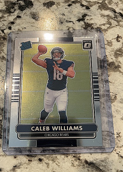 2024 Donruss Optic Football Caleb Williams #1 2014 Retro Series Rookie — front