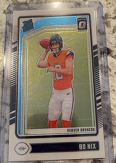 2024 Panini Donruss Optic #209 Bo Nix Denver Broncos — front