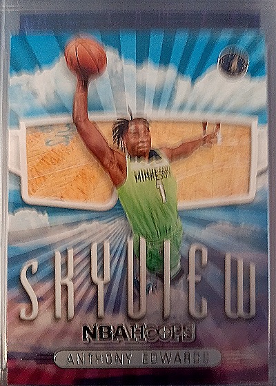 2022-23 Panini NBA Hoops #6 Anthony Edwards Skyview — front