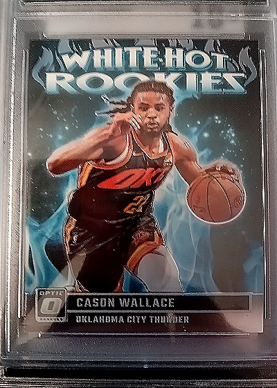 2023-24 Donruss Optic #3 Cason Wallace White Hot Rookies — front