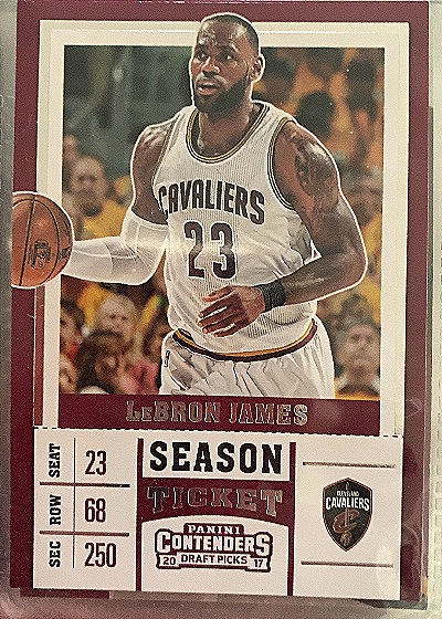 2017 Panini Contenders Draft Picks #36 LeBron James — front