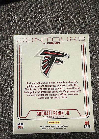 2024 Panini Contours Michael Penix Jr. #CON-MPJ — front