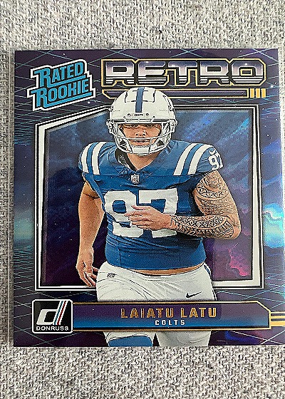 2024 Donruss #1 Laiatu Latu Rated Rookie Retro — front