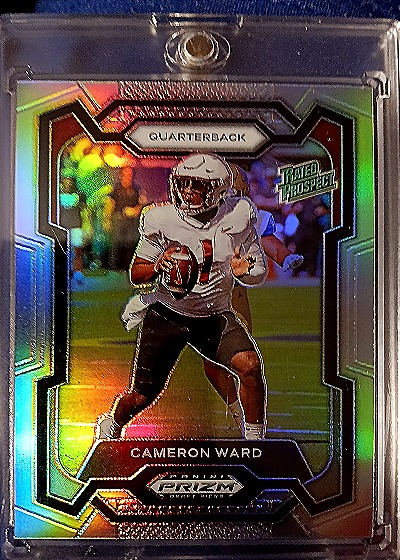 2024 Panini Prizm Draft Picks #199 Cameron Ward Rated Prospect — front