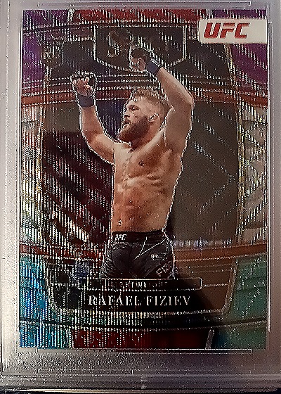 2022 Panini Select UFC Rafael Fiziev Concourse Tri-Color Prizm — front