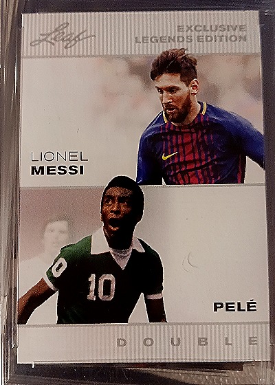 2022 Leaf Exclusive Legends Edition Lionel Messi / Pelé #LM-P — front
