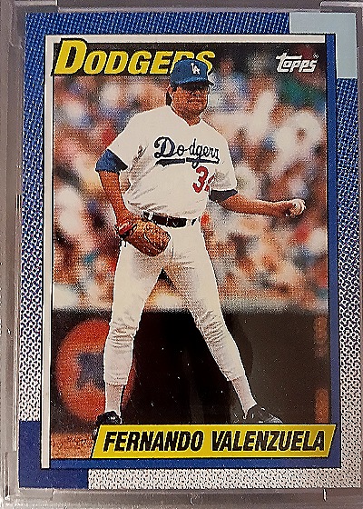 1990 Topps #340 Fernando Valenzuela — front