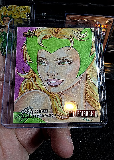 2007 Upper Deck Allegiance Artist Sketch Card — front