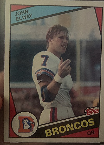1984 Topps #63 John Elway — front