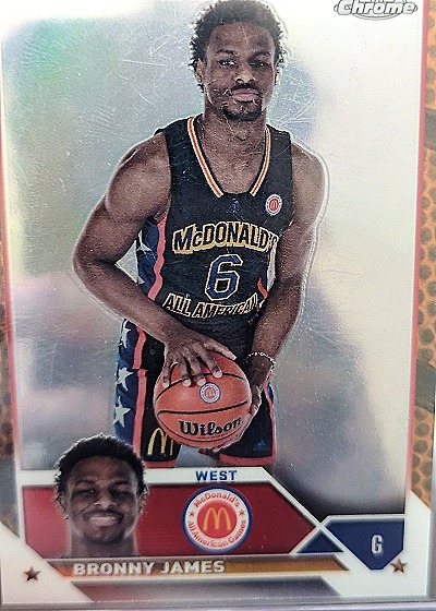 2023 Topps Chrome McDonald's All American #68 Bronny James — front