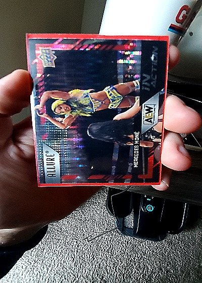 2023 Upper Deck AEW Allure IA-21 Mercedes Moné Glitter Bomb In Action — front