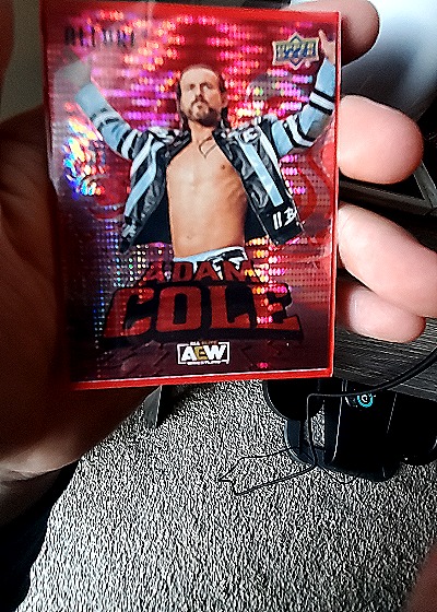 2024 Upper Deck Allure AEW Adam Cole Red Pulsar — front