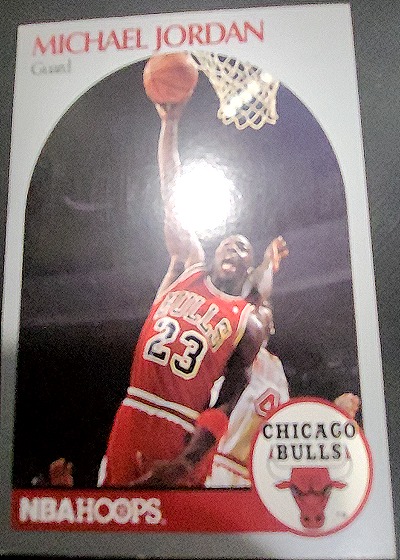 1990-91 NBA Hoops #65 Michael Jordan — front