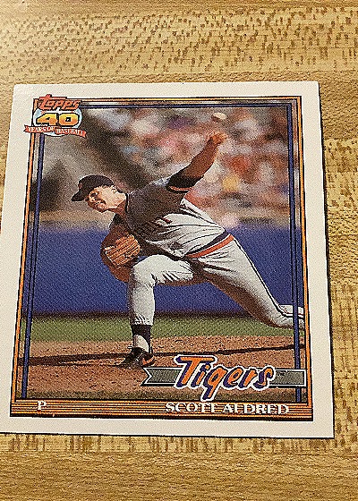 1991 Topps #658 Scott Aldred — front
