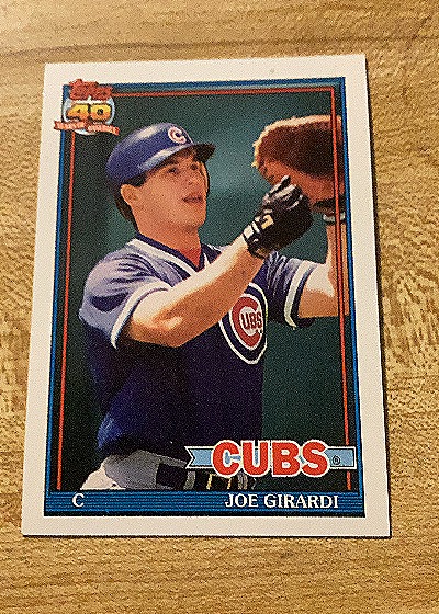 1991 Topps #214 Joe Girardi Chicago Cubs — front