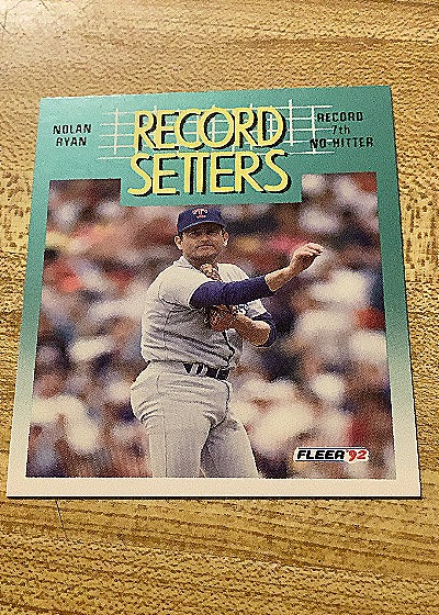 1992 Fleer #682 Nolan Ryan Record Setters — front