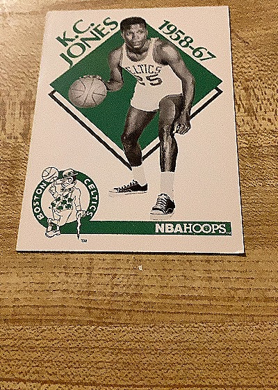 1990-91 NBA Hoops #343 K.C. Jones Boston Celtics — front