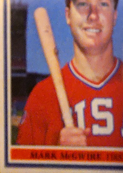 1984 Topps #600 Mark McGwire — front