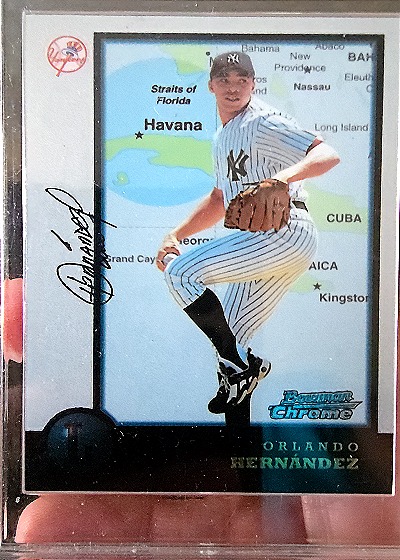 1998 Bowman Chrome International BAH Orlando Hernandez — front