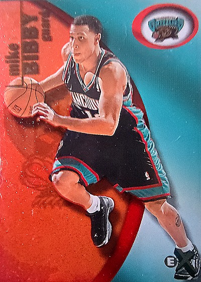 2000-01 Fleer EX Mike Bibby Acetate Card — front