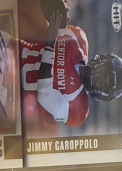 2014 Panini HIT Jimmy Garoppolo Senior Bowl — front