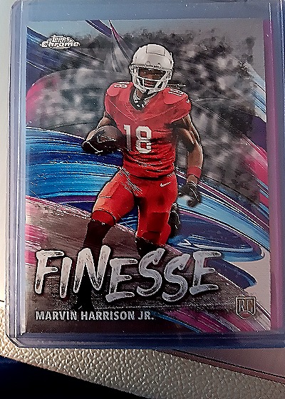 2024 Topps Chrome Finesse Marvin Harrison Jr. #F-5 — front