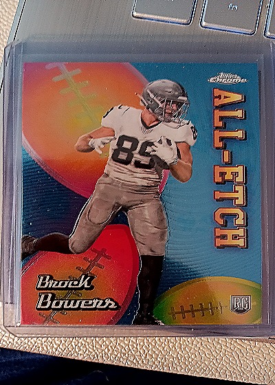 2024 Topps Chrome Brock Bowers All-Etch #CAE-BB — front