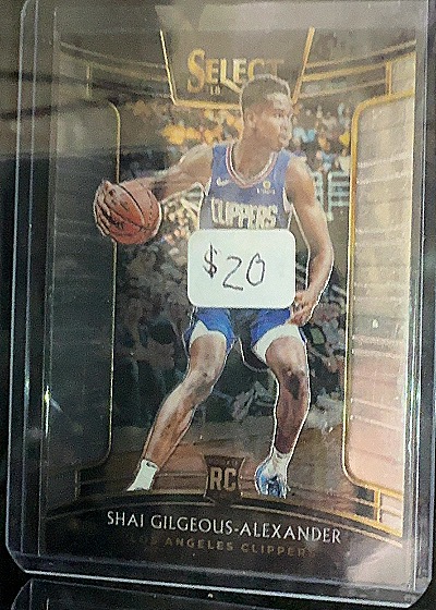 2018-19 Panini Select Shai Gilgeous-Alexander Rookie Card — front