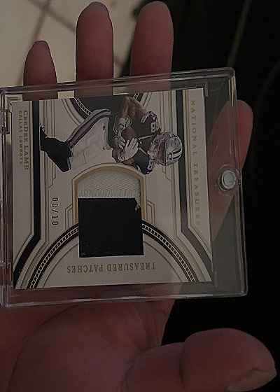 2023 Panini National Treasures Treasured Patches CeeDee Lamb #08/10 — front