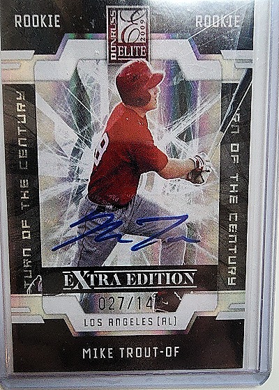 2009 Donruss Elite Extra Edition #57 Mike Trout RC Auto — front